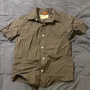 Kid’s Dark Grey Casual Button Down Shirt